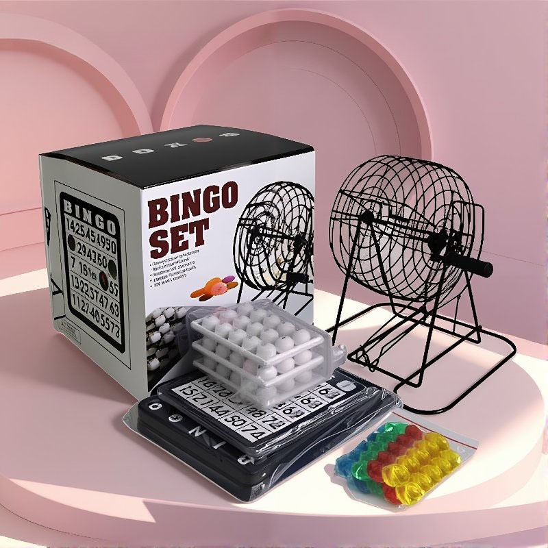 Party Games For Large Groups - Steel Bingo Game Cage Set Bingo