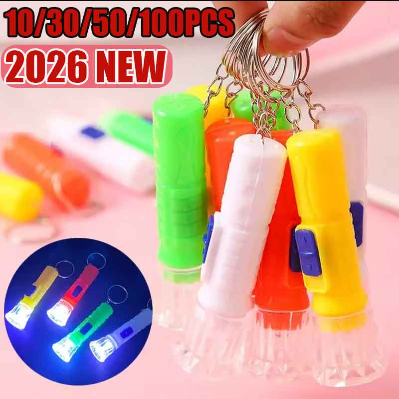 Party Games Event - 10/30/50/100PCS Mini Children LED Flashlight Lamp