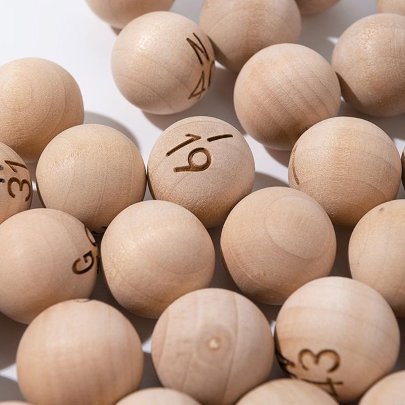 75Pcs Natural Bingo Balls Easy - Party Games Bingo review and price
