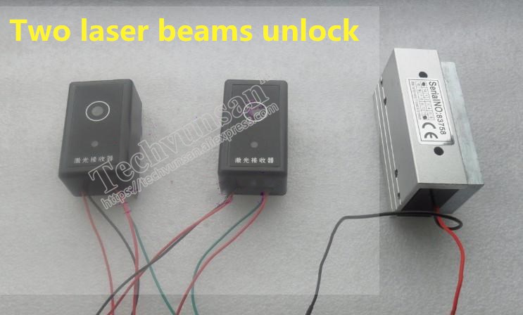 Two laser beams unlock Receive - Party Games No Props review and price