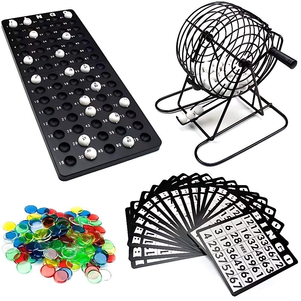 Steel Bingo Game Cage Set Bing - Party Games For Large Groups review and price