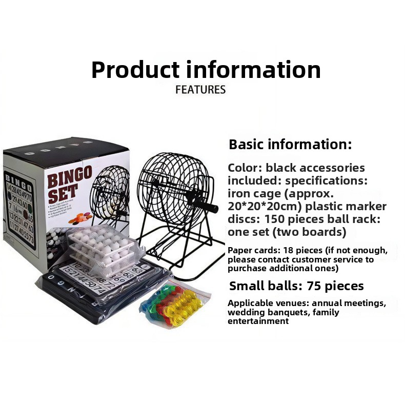 Steel Bingo Game Cage Set Bing - Party Games For Large Groups review and price