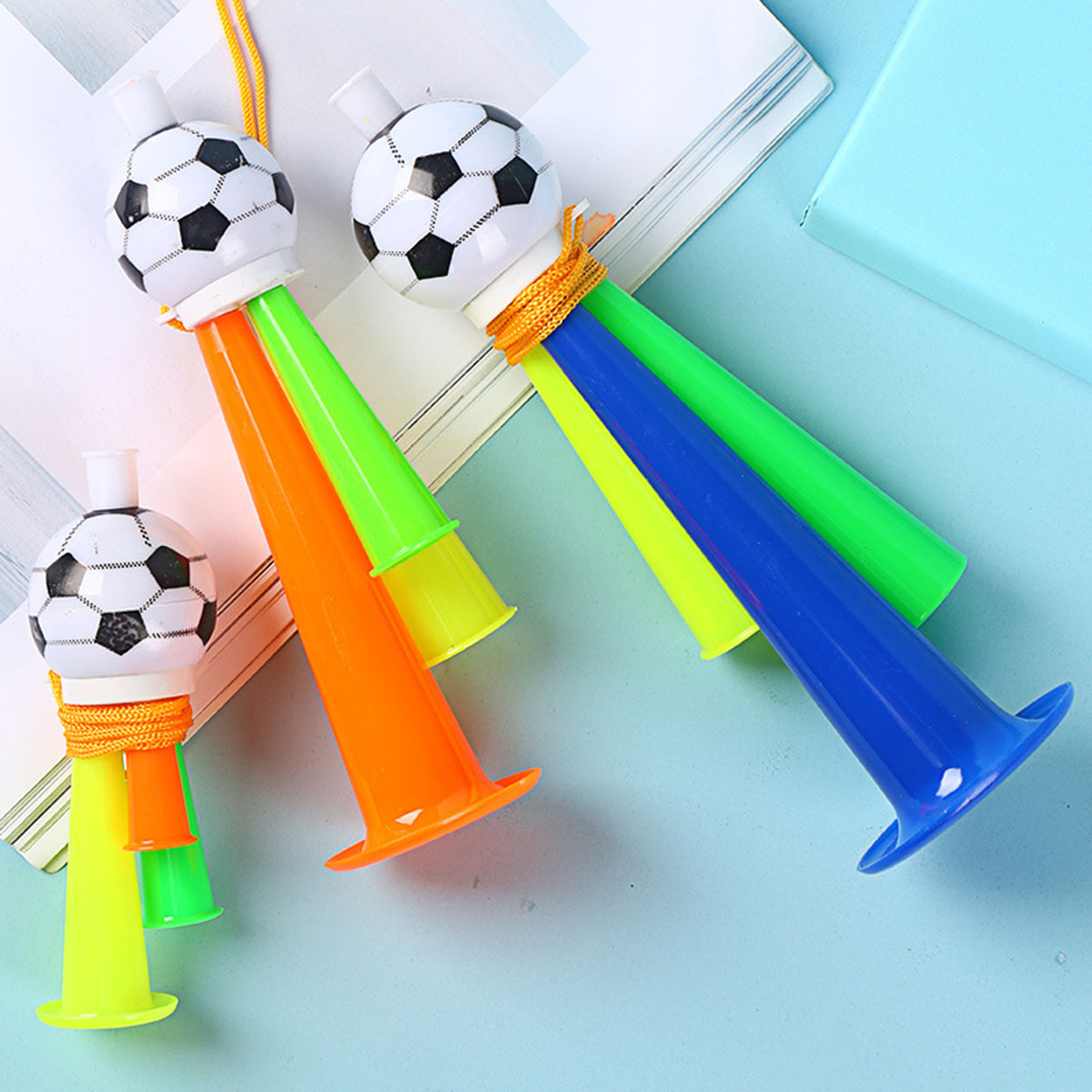 3Pcs 3-Hole Plastic Football S - Party Games No Props review and price