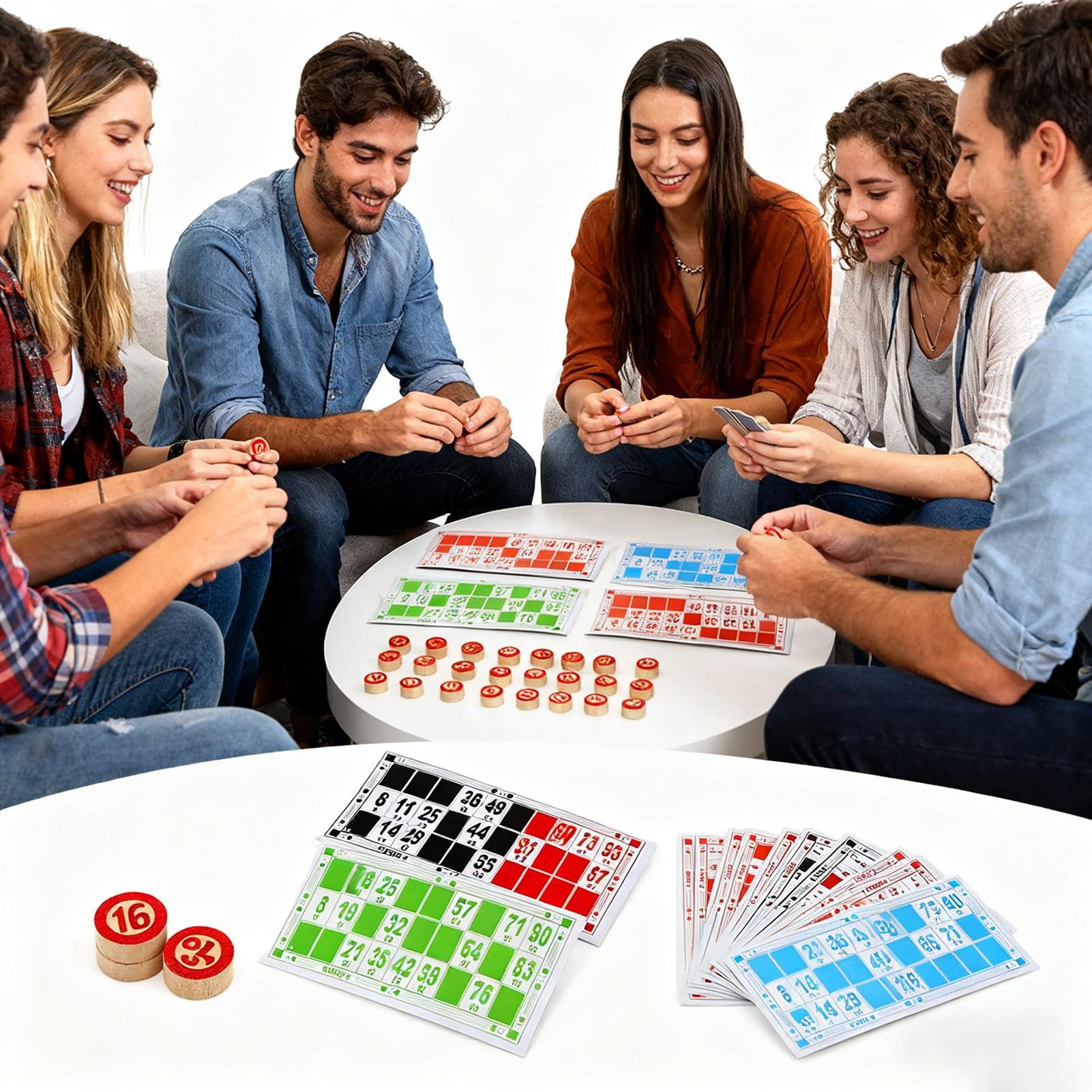Vintage Wooden Bingo Game Set  - Party Games For Large Groups review and price