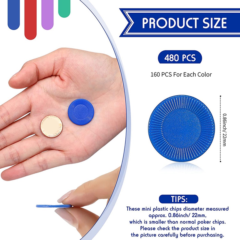 400 Pieces Plastic Poker Chips - Party Games Bingo review and price