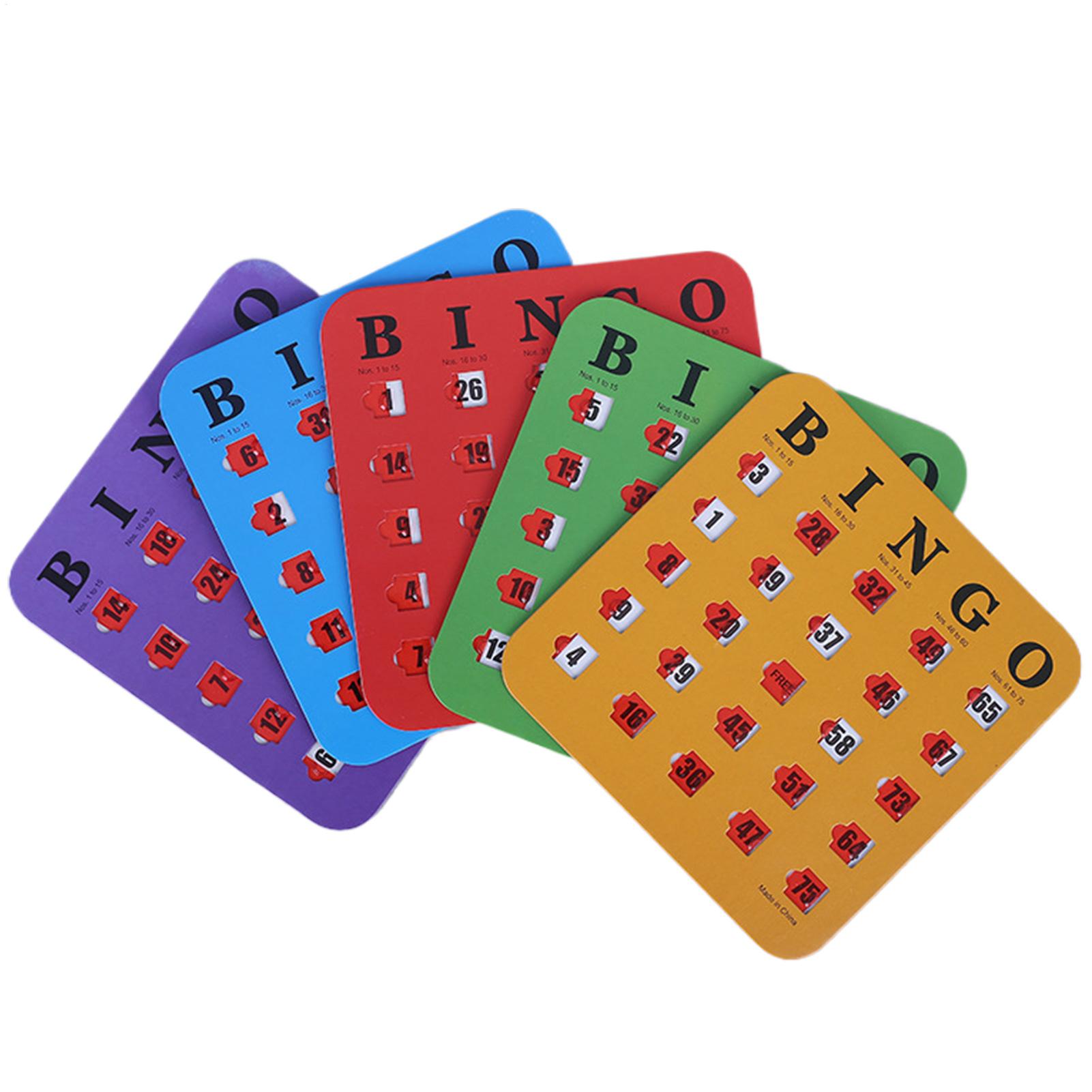 5pcs Sliding Bingo Game Cards  - Party Games Bingo review and price