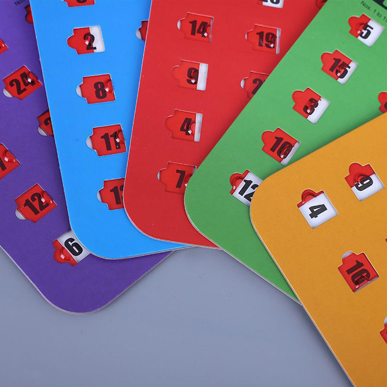 5pcs Sliding Bingo Game Cards  - Party Games Bingo review and price