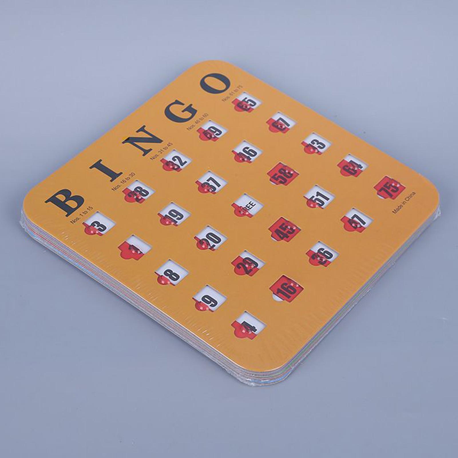 5pcs Sliding Bingo Game Cards  - Party Games Bingo review and price