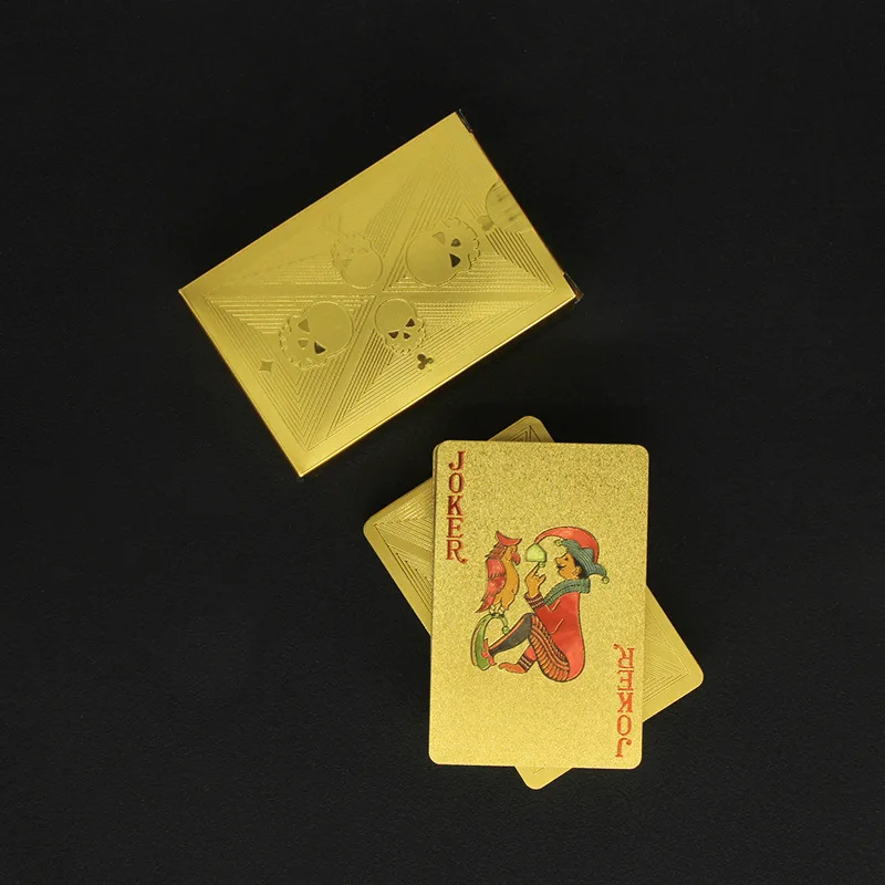 Gold Foil Skull Poker Cards Wa - Party Games Using Playing Cards review and price