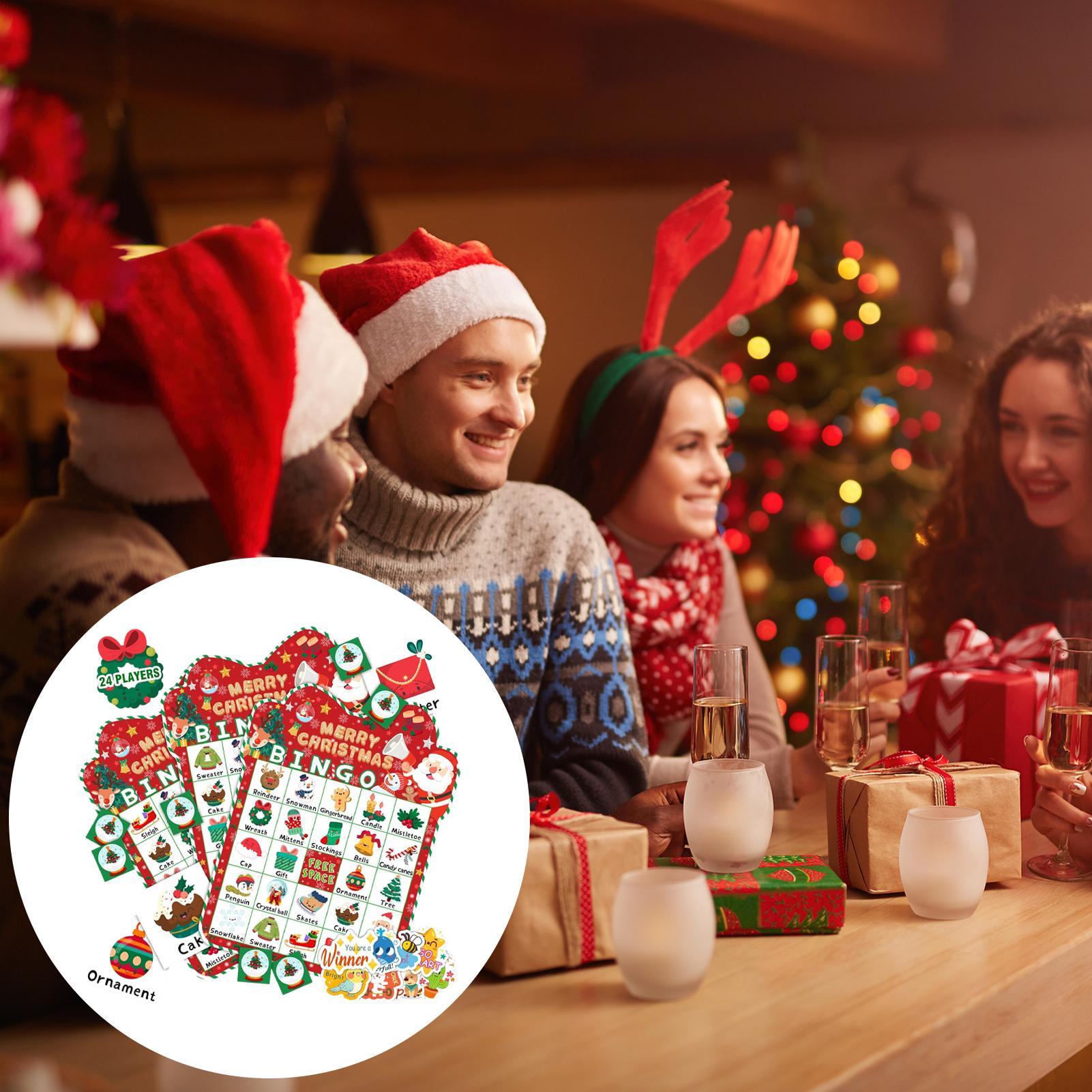 Christmas Bingo Game 24 Cards  - Party Games Bingo review and price