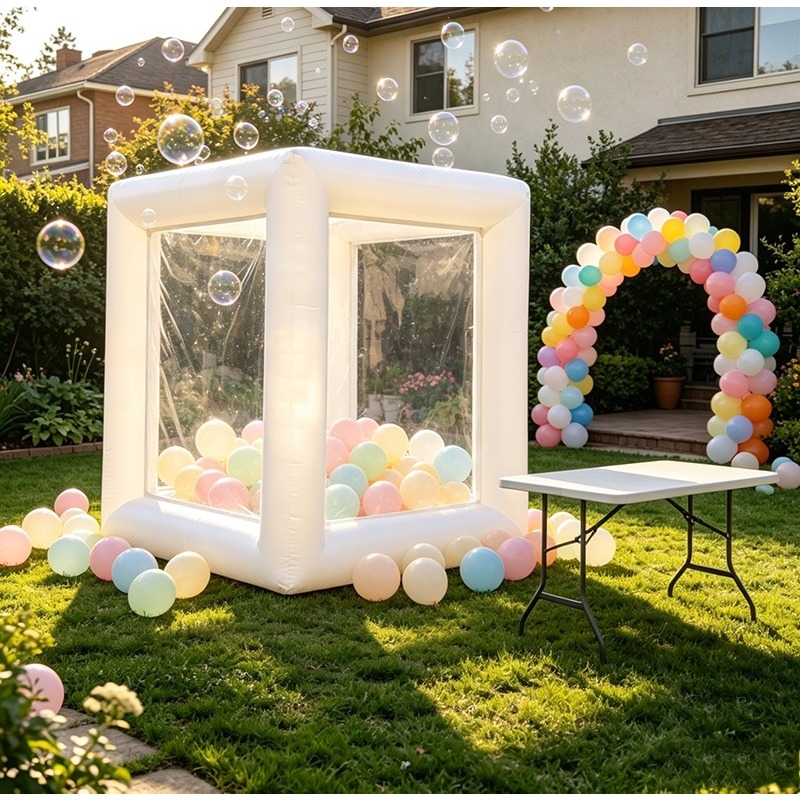 White Inflatable Cash Cube Mon - Party Games Gamecube review and price