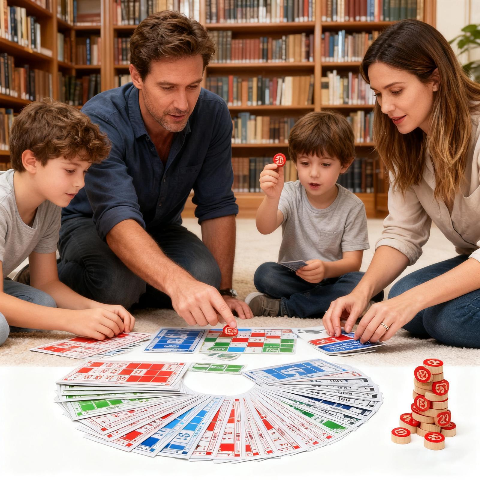 Bingo Set Wooden Funny Educati - Party Games Bingo review and price
