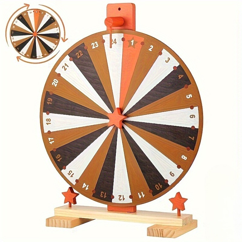 Wooden Spinning Prize Wheel wi - Party Games Spin The Wheel review and price