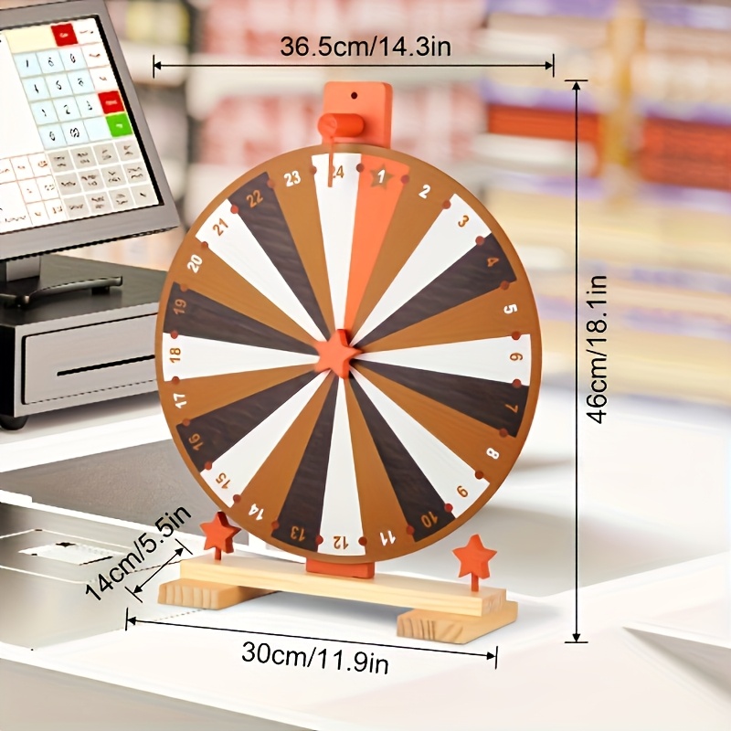 Wooden Spinning Prize Wheel wi - Party Games Spin The Wheel review and price