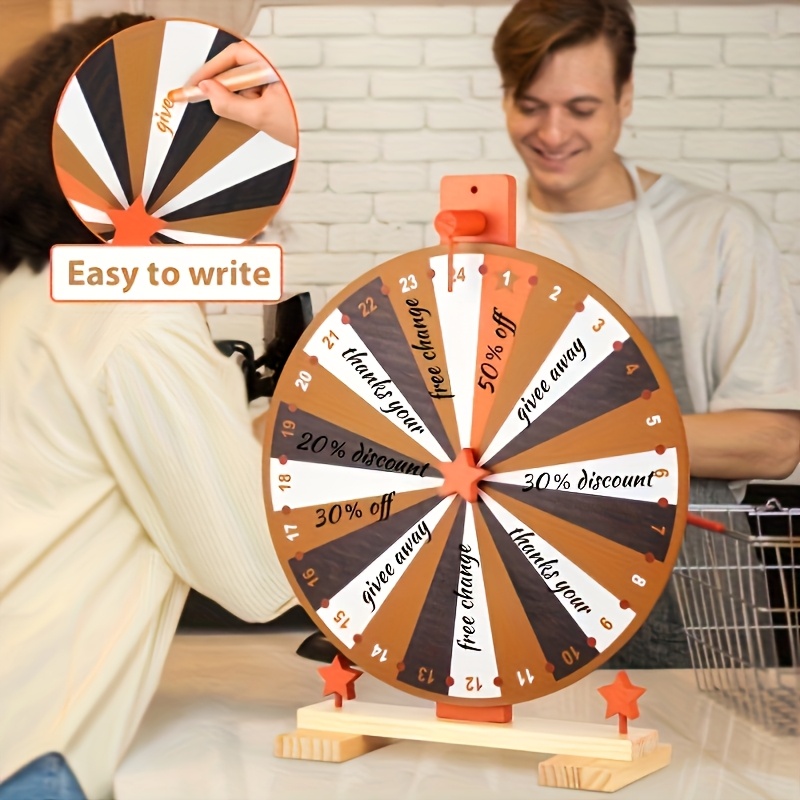 Wooden Spinning Prize Wheel wi - Party Games Spin The Wheel review and price
